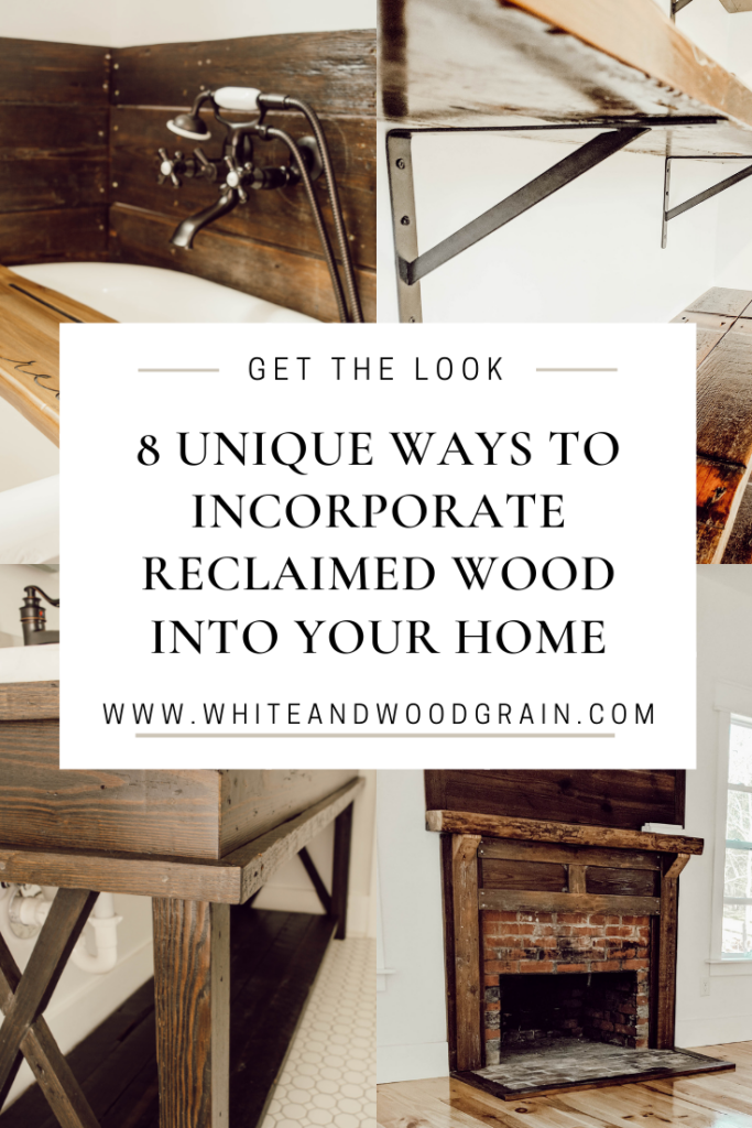 How to build unique reclaimed wood closet shelves in a bathroom